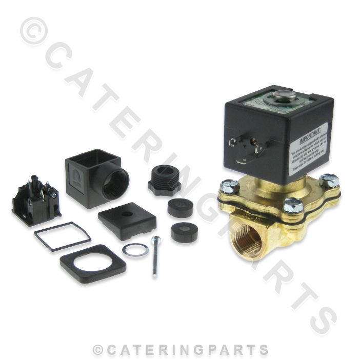 173863 HOBART 1/2" BRASS WATER INLET SOLENOID VALVE AM12 DISHWASHERS